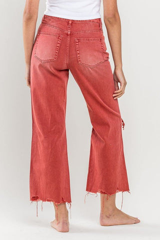 Distressed Crop Flare Jeans from Flare Jeans collection you can buy now from Fashion And Icon online shop