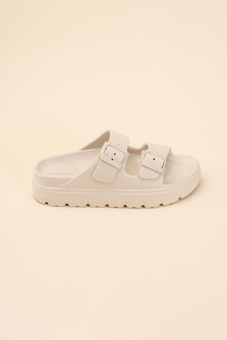 Double Buckle Slides from Slippers collection you can buy now from Fashion And Icon online shop