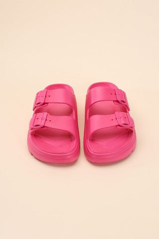 Double Buckle Slides from Slippers collection you can buy now from Fashion And Icon online shop