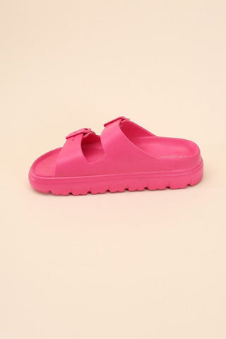 Double Buckle Slides from Slippers collection you can buy now from Fashion And Icon online shop