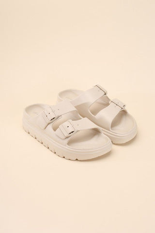 Double Buckle Slides from Slippers collection you can buy now from Fashion And Icon online shop