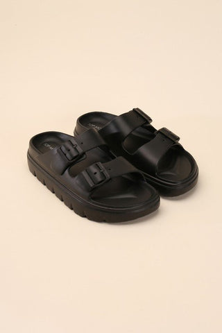 Double Buckle Slides from Slippers collection you can buy now from Fashion And Icon online shop