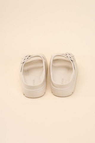 Double Buckle Slides from Slippers collection you can buy now from Fashion And Icon online shop