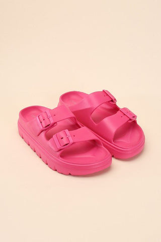 Double Buckle Slides from Slippers collection you can buy now from Fashion And Icon online shop