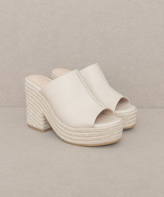 Espadrille Platform Slide from Platform Slide collection you can buy now from Fashion And Icon online shop