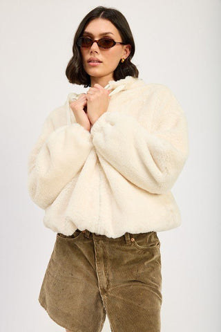 Faux Fur Hoodie from Faux Fur Coat collection you can buy now from Fashion And Icon online shop