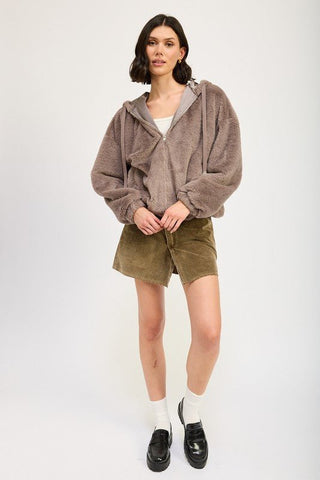 Faux Fur Hoodie from Faux Fur Coat collection you can buy now from Fashion And Icon online shop