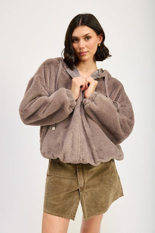 Faux Fur Hoodie from Faux Fur Coat collection you can buy now from Fashion And Icon online shop