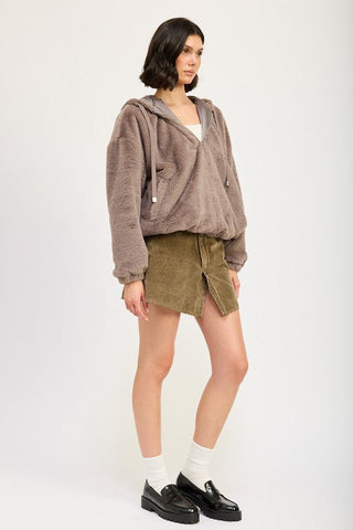 Faux Fur Hoodie from Faux Fur Coat collection you can buy now from Fashion And Icon online shop