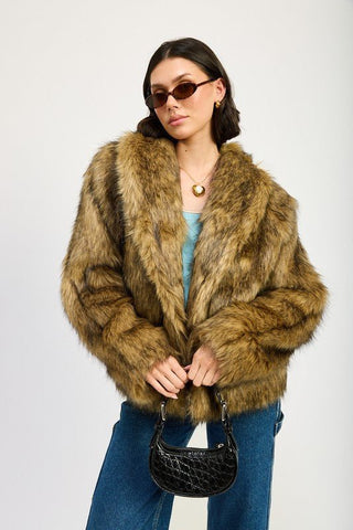 Faux Fur Jacket from Faux Fur Coat collection you can buy now from Fashion And Icon online shop