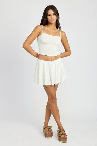 Flared Mini Skirt from Mini Skirts collection you can buy now from Fashion And Icon online shop