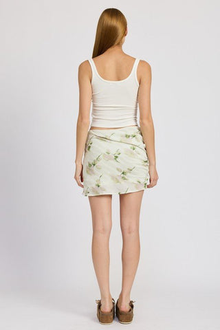 Floral Mini Skirt from Mini Skirts collection you can buy now from Fashion And Icon online shop