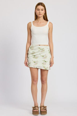 Floral Mini Skirt from Mini Skirts collection you can buy now from Fashion And Icon online shop