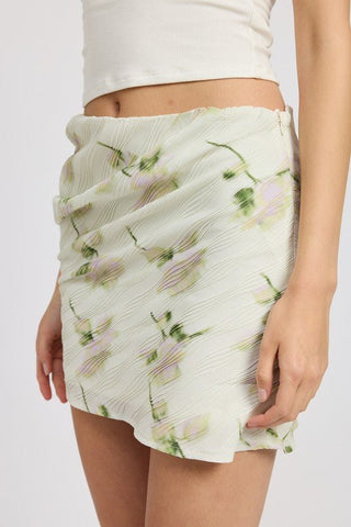 Floral Mini Skirt from Mini Skirts collection you can buy now from Fashion And Icon online shop