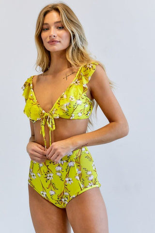 Floral Printed Swimwear Set from Swimwear Set collection you can buy now from Fashion And Icon online shop