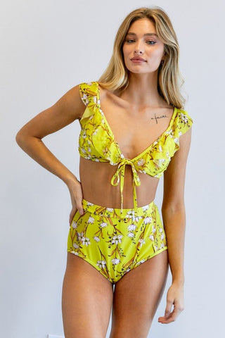 Floral Printed Swimwear Set from Swimwear Set collection you can buy now from Fashion And Icon online shop