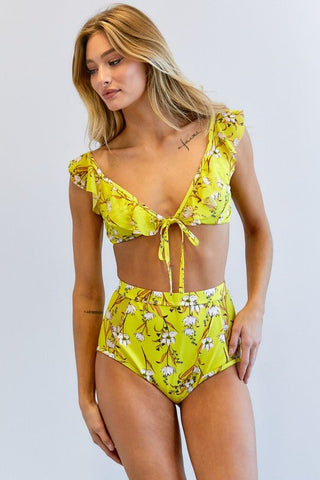 Floral Printed Swimwear Set from Swimwear Set collection you can buy now from Fashion And Icon online shop