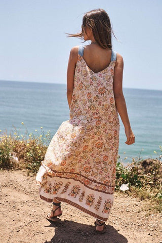 Floral V - Neckline Sleeveless Maxi Dress from Maxi Dress collection you can buy now from Fashion And Icon online shop