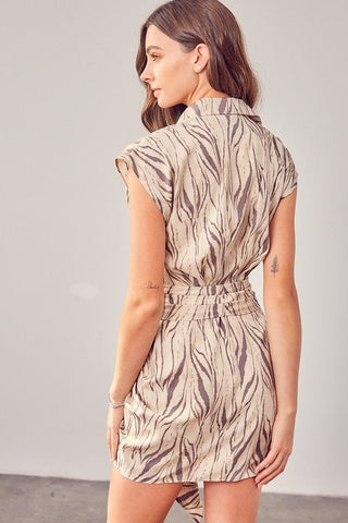 Front Tie Shirt Dress from Mini Dress collection you can buy now from Fashion And Icon online shop