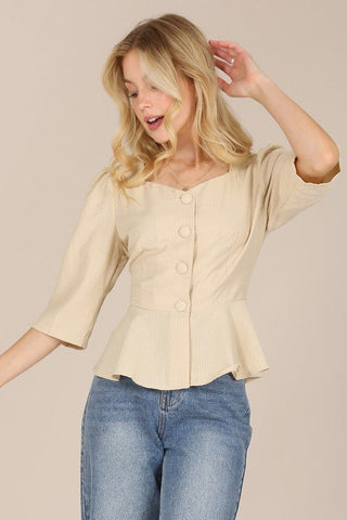 Gigi Puff Sleeve Blouse from Blouses collection you can buy now from Fashion And Icon online shop