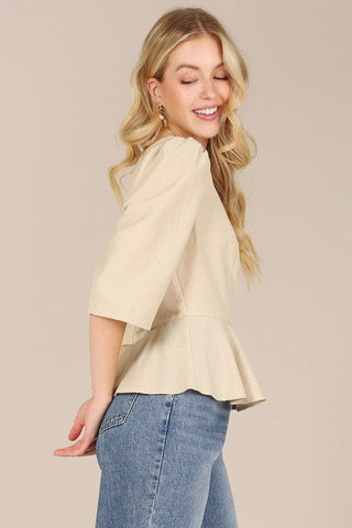 Gigi Puff Sleeve Blouse from Blouses collection you can buy now from Fashion And Icon online shop