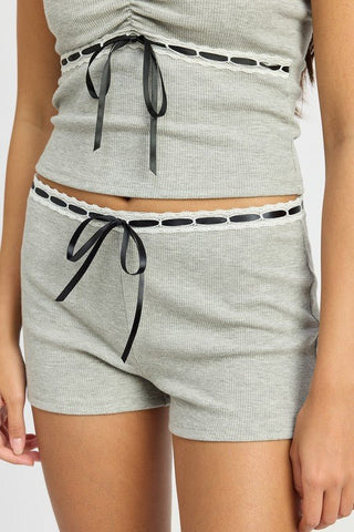 Grey Lounge Shorts from Shorts collection you can buy now from Fashion And Icon online shop