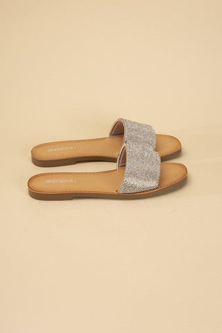 Hailey Rhinestone Slides from Sandals collection you can buy now from Fashion And Icon online shop