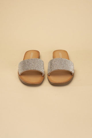 Hailey Rhinestone Slides from Sandals collection you can buy now from Fashion And Icon online shop