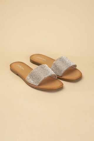 Hailey Rhinestone Slides from Sandals collection you can buy now from Fashion And Icon online shop