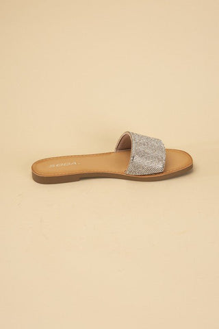 Hailey Rhinestone Slides from Sandals collection you can buy now from Fashion And Icon online shop