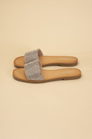 Hailey Rhinestone Slides from Sandals collection you can buy now from Fashion And Icon online shop