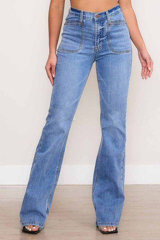 High Rise Bootcut Jeans from Jeans collection you can buy now from Fashion And Icon online shop