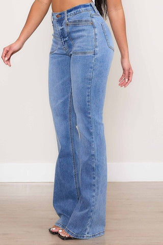 High Rise Bootcut Jeans from Jeans collection you can buy now from Fashion And Icon online shop