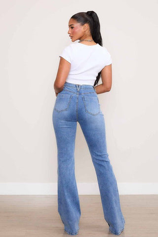 High Rise Bootcut Jeans from Jeans collection you can buy now from Fashion And Icon online shop