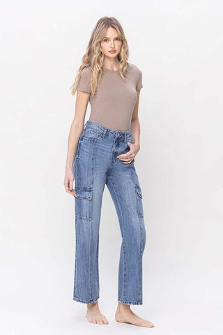 High Rise Cargo Jeans from Jeans collection you can buy now from Fashion And Icon online shop