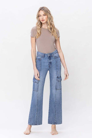 High Rise Cargo Jeans from Jeans collection you can buy now from Fashion And Icon online shop