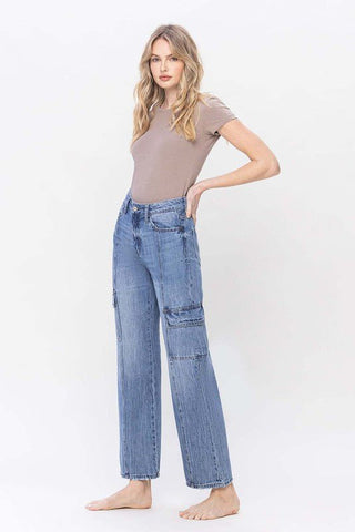 High Rise Cargo Jeans from Jeans collection you can buy now from Fashion And Icon online shop