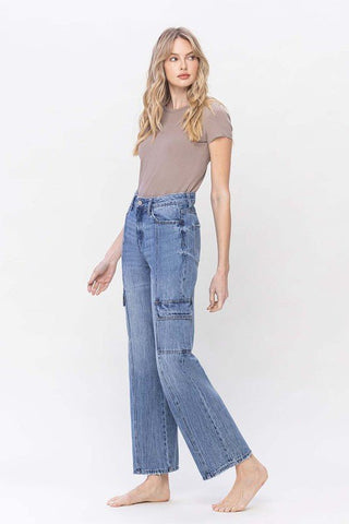 High Rise Cargo Jeans from Jeans collection you can buy now from Fashion And Icon online shop