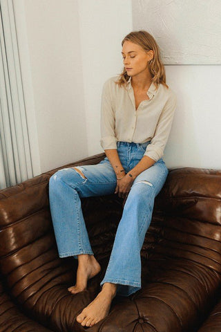 High Rise Vintage Flare Jeans from Flare Jeans collection you can buy now from Fashion And Icon online shop