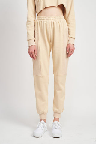 Jogger Pants With Rib Contrast from collection you can buy now from Fashion And Icon online shop