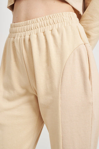 Jogger Pants With Rib Contrast from collection you can buy now from Fashion And Icon online shop