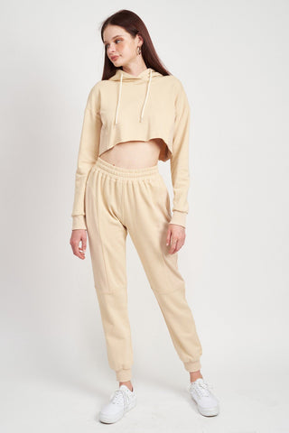 Jogger Pants With Rib Contrast from collection you can buy now from Fashion And Icon online shop