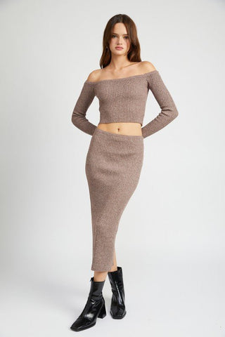 Knit Midi Skirt from Midi Skirts collection you can buy now from Fashion And Icon online shop