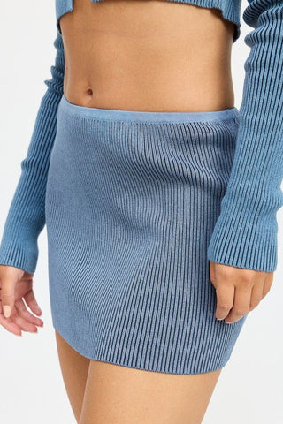 Knitted Mini Skirt from Mini Skirts collection you can buy now from Fashion And Icon online shop