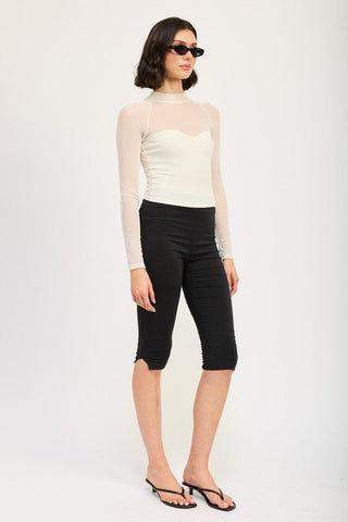 Laura Sheer Long Sleeve Top from Long Sleeve Top collection you can buy now from Fashion And Icon online shop