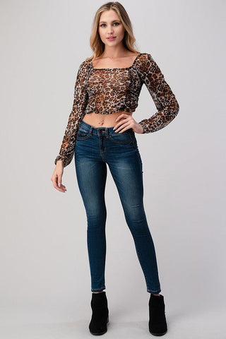 Leopard Print Crop Top from Crop Tops collection you can buy now from Fashion And Icon online shop