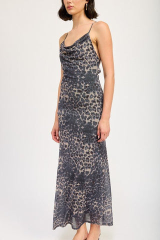 Leopard Print Maxi Dress from Maxi Dresses collection you can buy now from Fashion And Icon online shop