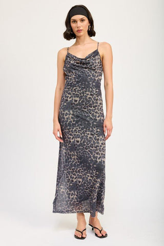 Leopard Print Maxi Dress from Maxi Dresses collection you can buy now from Fashion And Icon online shop