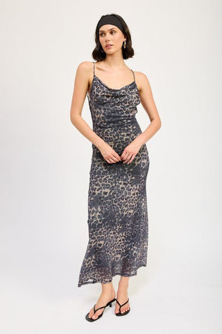 Leopard Print Maxi Dress from Maxi Dresses collection you can buy now from Fashion And Icon online shop