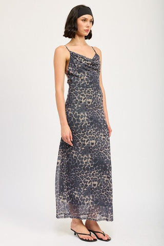 Leopard Print Maxi Dress from Maxi Dresses collection you can buy now from Fashion And Icon online shop